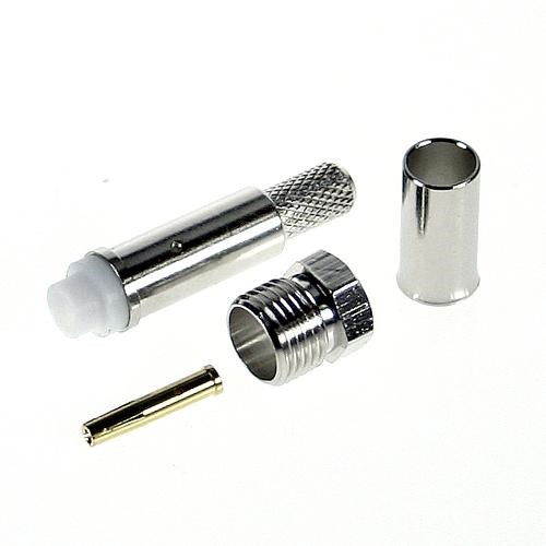 40906_-1X500 Kontakt, FME, female, straight, crimp, RG58, FF195 - Bild 1