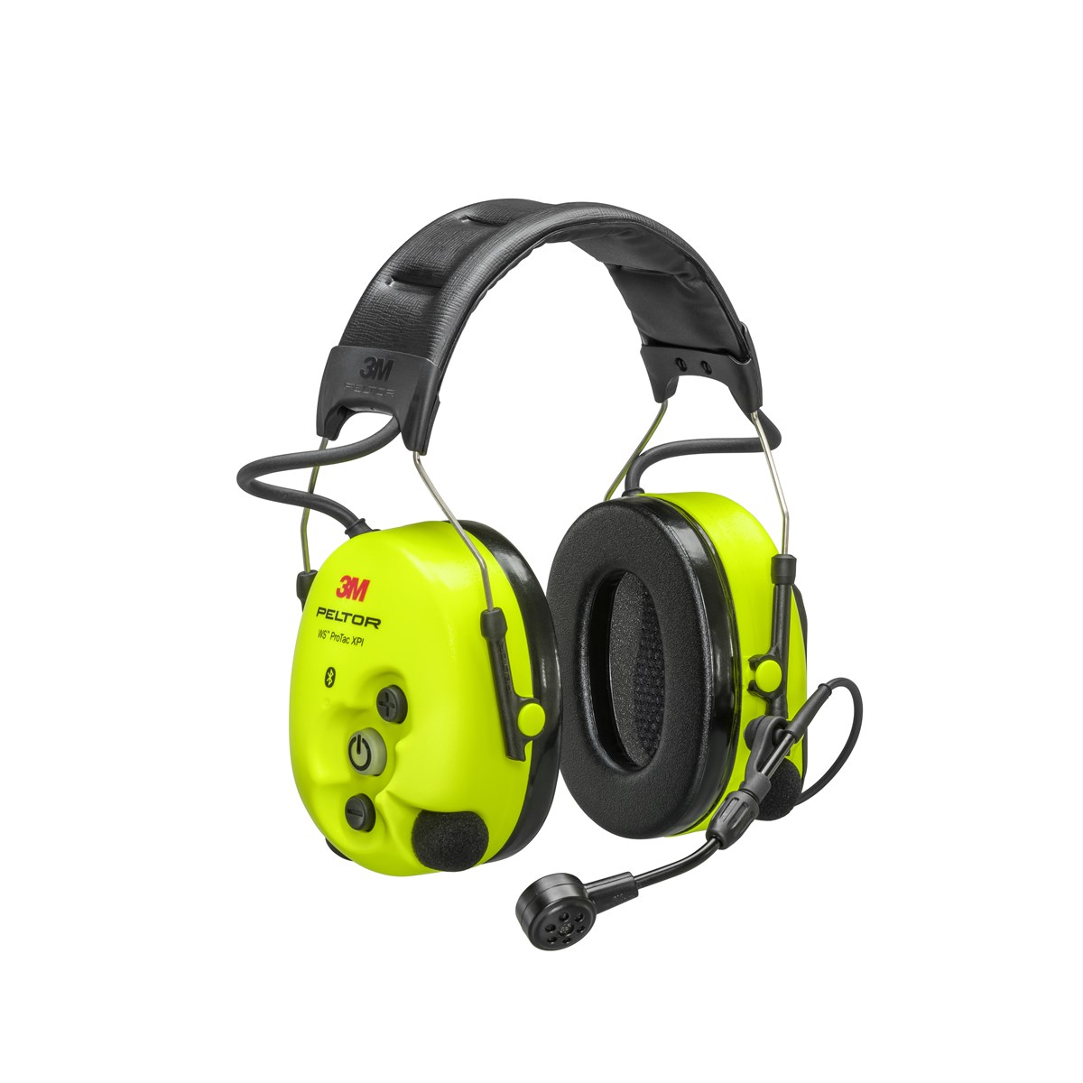 MT15H7AWS6_1200X-1 3M™ PELTOR™ WS™ ProTac XPI Headset, nivåberoende med Bluetooth®, gul, hjässbygel - Bild 1