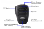 Zodiac monofon bluetooth m/PTT og 3.5 mm. Uttak - Bild 2