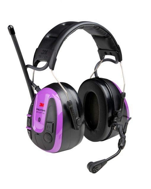 MRX21AWS7_1200X-1 3M™ PELTOR™ WS™ ALERT™ XPI+ Headset, hjässbygel, FM Radio RDS, mobilapp, MultiPoint Bluetooth, WAP, OTA, lila - Bild 1