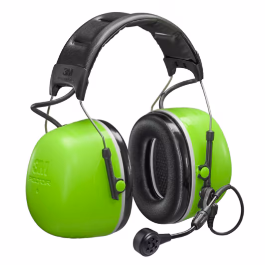 MT73H450AGB 3M™ PELTOR™ CH-5-headset med hög dämpning, 37 dB, Hi-Viz, hjässbygel - Bild 1